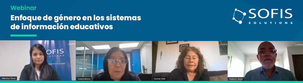 Panelistas del webinar.