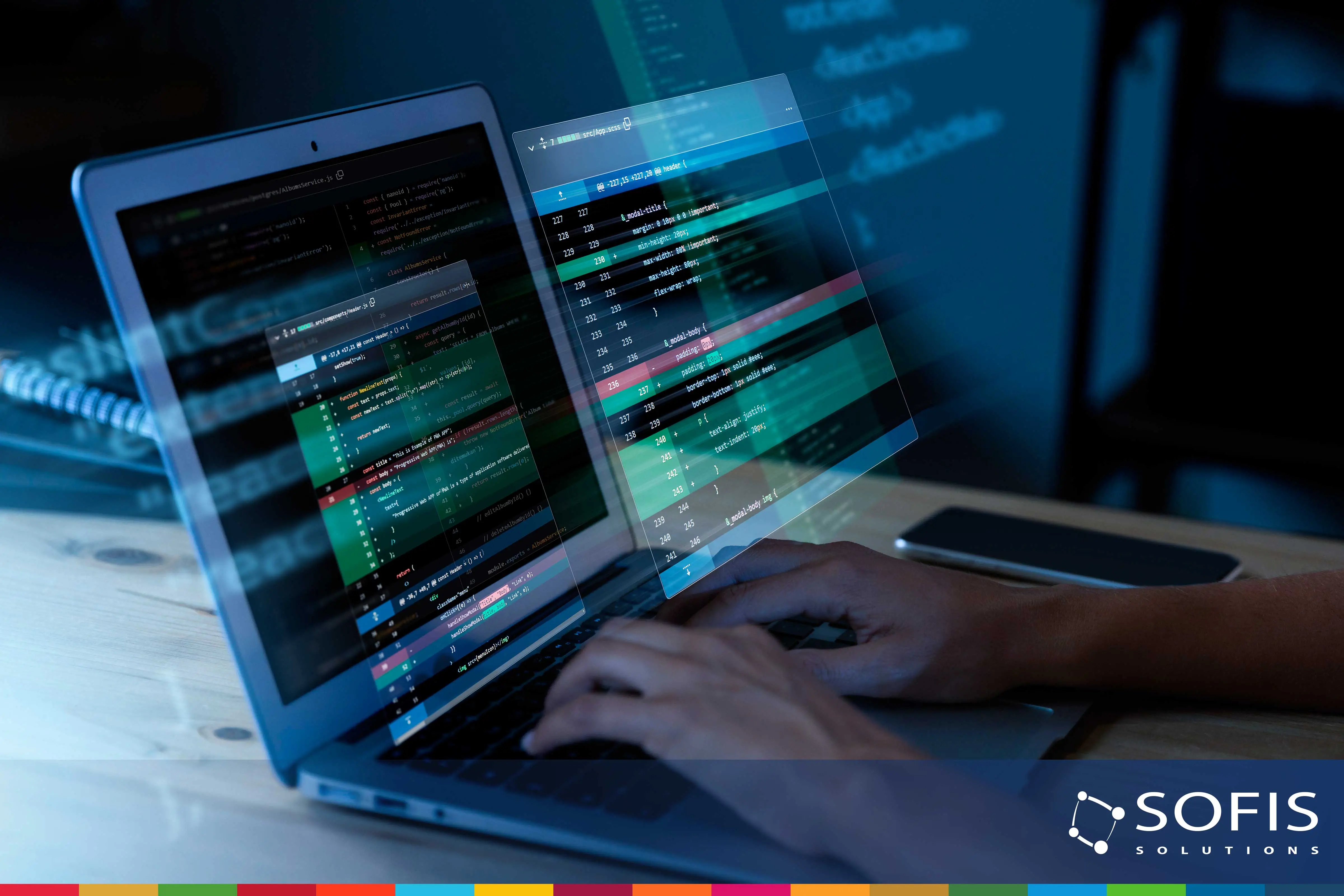 Persona programando en una laptop