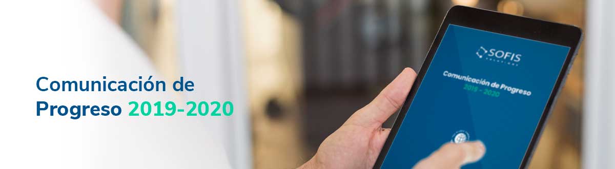 Person showing a tablet