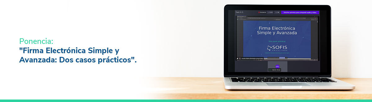 Computer screen with an Electronic Signature presentation.