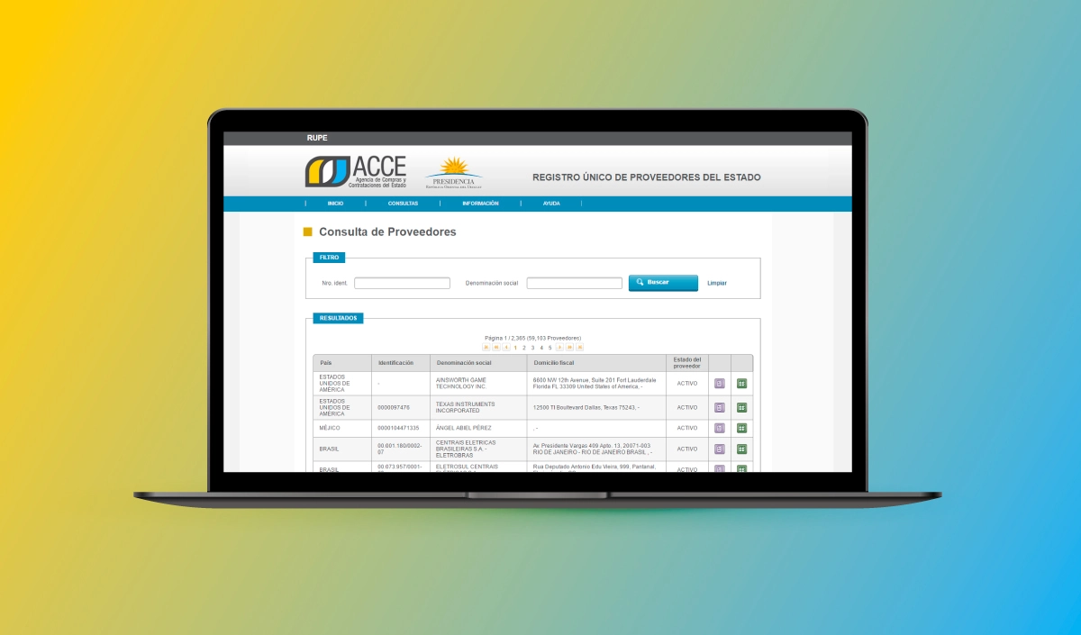 Single Registry of State Suppliers
