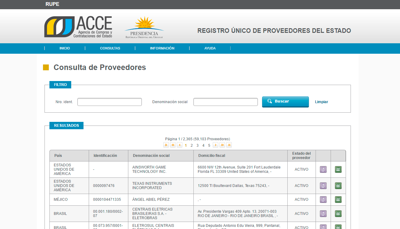 Single Registry of State Suppliers
