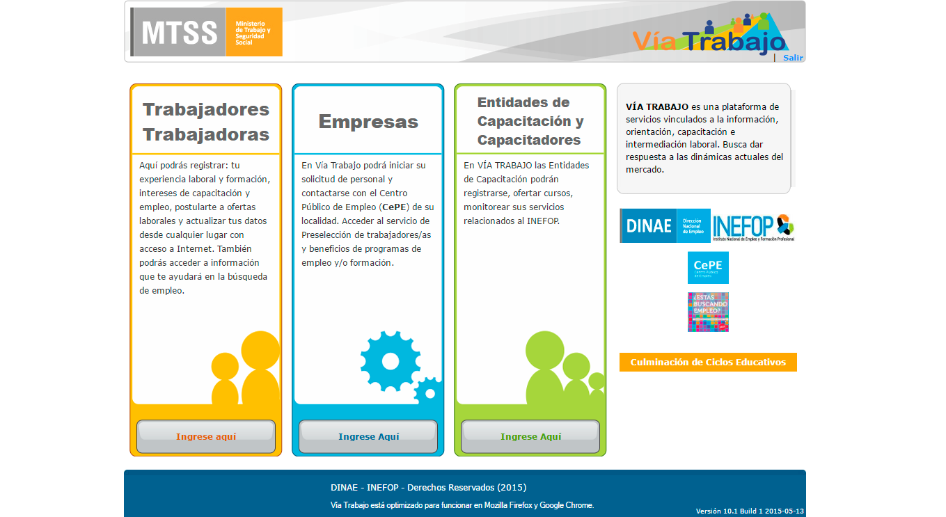 via trabajo
